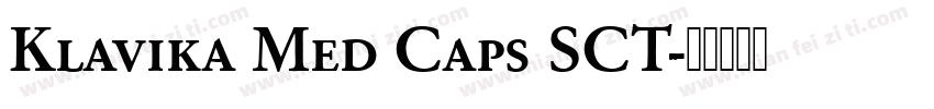 Klavika Med Caps SCT字体转换